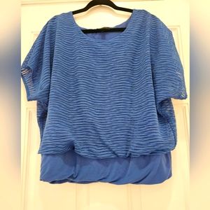 AB Studio Size Large Sky Blue Shirt